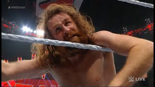 WWE Raw Baron Corbin vs Sami Zayn