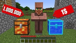 СУНДУК ЗА 1$ ПРОТИВ СУНДУК ЗА 1000000$ В МАЙНКРАФТ НУБИК ИГРАЕТ В MINECRAFT 100% ТРОЛЛИНГ ЛОВУШКА