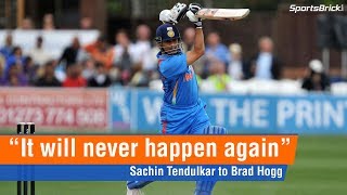 Sachin Tendulkar vs Brad Hogg - Amazing Story