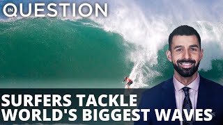 WATCH: Surfers tackle world's biggest waves at Nazaré