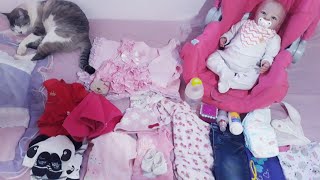 Arrumando a bolsa de viagem da minha bb reborn.(Vamos viajar)