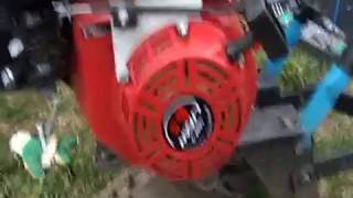 Мотоблок КРОТ. Замена двигателя на лифан. A converted cultivator. Engine change.