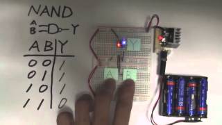 【電子工作】　チップMOS-FETで論理回路を作ってみた
