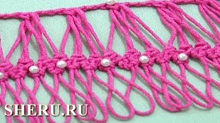 Hairpin Developing Basic Braid Lace Урок 27 Обвязка ленты