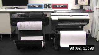 HP DJ-T520 vs iPF605