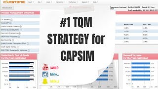 CAPSIM - 1st Place TQM Decisions (100% Results)