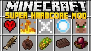 Minecraft SUPER HARDCORE MOD (Mod Showcase)
