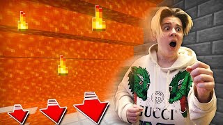 Беги от лавы чтобы выжить в майнкрафт!