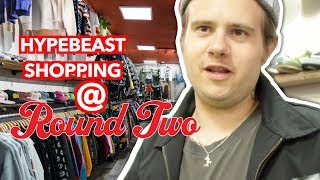 SHOPPING at ROUND TWO NEW YORK CITY!! (WE FOUND RARE SUPREME, BAPE & STONE ISLAND!)
