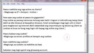 Creating hotspot user in mikortik (Filipino)