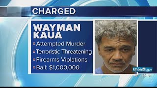 Pacific Palisades barricade suspect Wayman Kaua charged