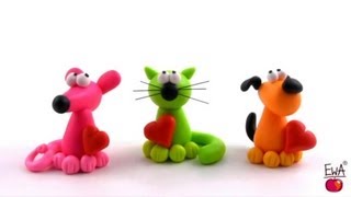 LET'S CLAY. How to make polymer clay PETS easily.