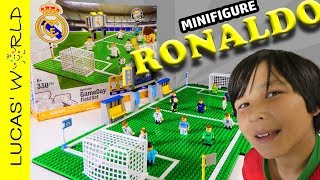 REAL MADRID Oyo Sports Building Play Set UNBOXING RONALDO MESSI Figure Kids Toys Review