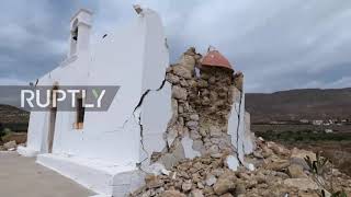 Greece: Church collapses from magnitude 6.3 earthquake in Crete