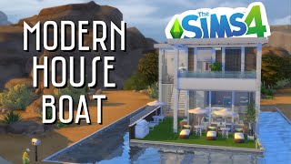 The Sims 4 // Modern House Boat // Build Showcase
