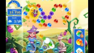 Bubble Witch 2 Saga Level 1666 with no booster & 4 bubbles left