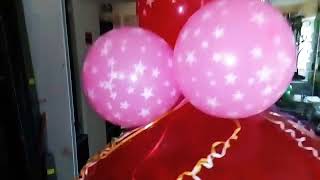 Шар-сюрприз для девочки ко Дню Рождения. Сто шариков внутри!!!