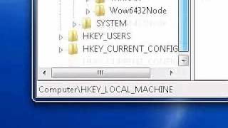 How to modify software registry in Windows 7