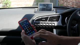 How to stream audio through the bluetooth system in a Peugeot 3008 1 6 HDi FAP Allure SUV 5dr Diesel