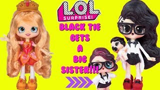 LOL SURPRISE Black Tie Gets A Big Sister DIY Shopkins Shoppie Doll Makeover