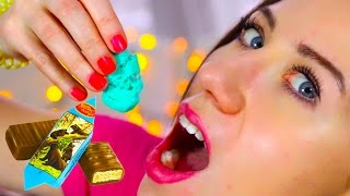 ПРАНК НАД ДРУЗЬЯМИ - КИНЕТИЧЕСКИЙ ПЕСОК В КОНФЕТЕ | PRANK НА НОВЫЙ ГОД | Элли Ди