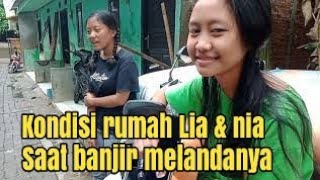 KONDISI RUMAH LIA & NIA PENGAMEN GROGOL TERKENA BANJIR...!!! Ada ular cobra masuk rumah saat banjir