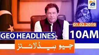 Geo Headlines 10 AM | 1st February 2020