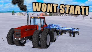 TRACTOR WAS LEFT OUT IN THE COLD & WON'T START | EP #11 | FARMING SIMULATOR 2017