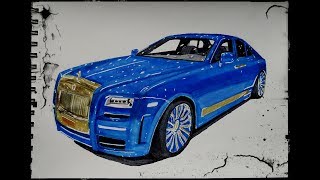 Как нарисовать - Rolls-Royce Ghost /SpeedArt/