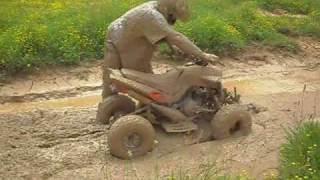 bain de boue en quad