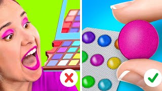 CARA NGUMPETIN MAKEUP KE MANA SAJA || Kerajinan Pelangi untuk Cewek & Ide Makeup oleh 123GO! Like