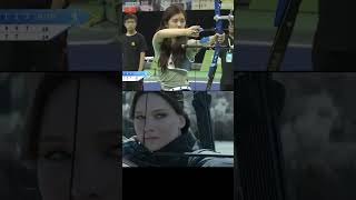 Zhao Lusi VS Jennifer Lawrence "Hunger Games"