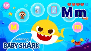 Alphabet M - Learn ABCs with Baby Shark! | Phonics | Baby Shark Doo Doo Doo 