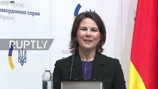 Ukraine: "We are ready for any scenario" - German FM Baerbok holds talks in Kiev