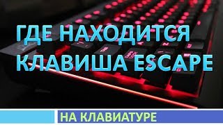 Где находится кнопка esc на клавиатуре компьютера(ноутбука).Где находится клавиша escape