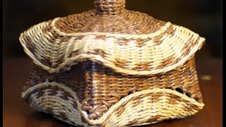 О пластичности изделий из газетных трубочек. Мятая шкатулка. Часть 2.