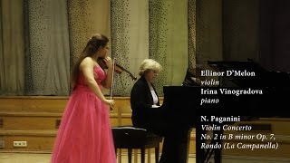 Ellinor D'Melon plays N. Paganini's Violin Concerto No. 2 in B minor Op. 7, Rondo (La Campanella)