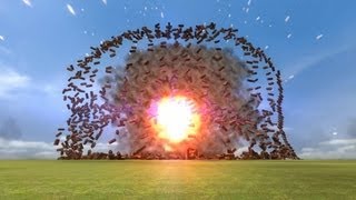 Gmod Wall Explosion : 1000 containers !