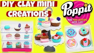 Shopkins Poppit DIY Cakes, Donuts and Macarons Bakery Creations from Clay | Toys Galaxy Reviews