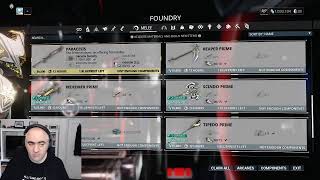 Warframe evolving my Excalibur Prime, Lato and Skana.