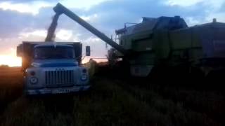 Газ 53 и CLAAS DOMINATOR 96