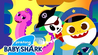 Baby Shark Halloween Bus Goes Round and Round! | Halloween Special 