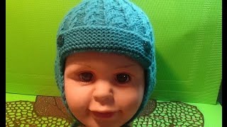 Вязание спицами шапочка для мальчика #149