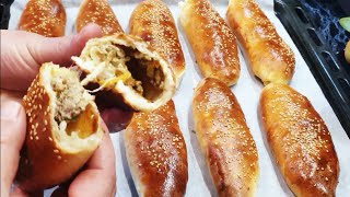 فطائر ذهبية الشهية بعجينة قطنية رائعة و حشو لذيذ جدا راح تعجب عائلتك/pains farcies