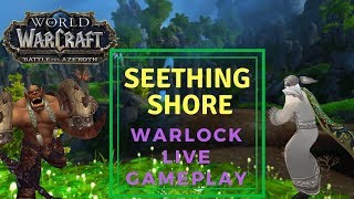 Seething Shore New Battleground. Live Warlock PVP Gameplay