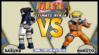 Naruto Ultimate Ninja 1 PS2 - As melhores batalhas nesse jogo nostálgico!  4K 60 FPS