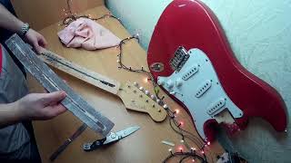 Ремонт китайской электрогитары Stratocaster. Ремонт анкера. Часть 1