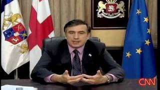 Dramatic Saakashvili appeal for help on CNN