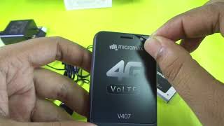 micromax 4g mobile v407 bharat 1 unboxing