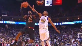 Kevin Durant Blocks LeBron James | Warriors Defeat Cavaliers | December 25, 2017